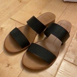Dolce Vita black double strap sandals
